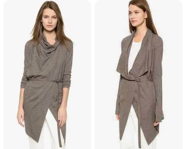 Helmut Lang Sonar 100% Wool Cardigan Sweater Jacket Taupe ( S )