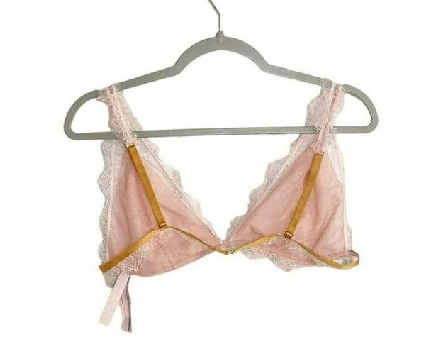 Victoria's Secret  Dream Angels Chantilly Long Line Bralette Angel Bra Pink XL