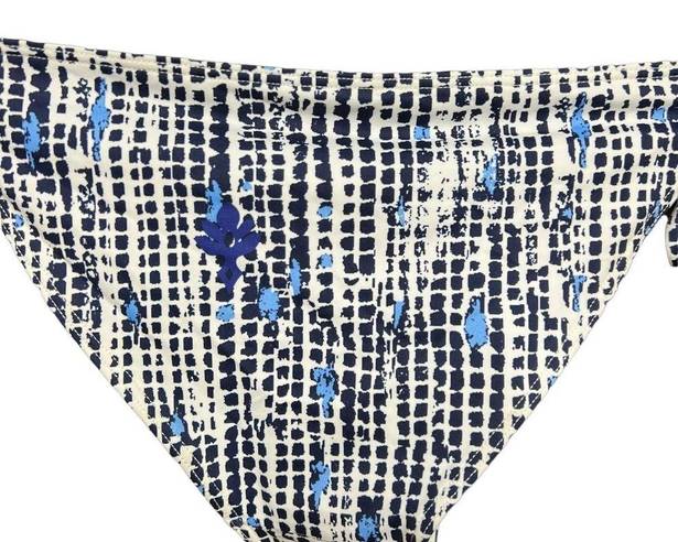 Poupette St. Barth  Lucy Pom Trim Dotted Bikini Bottom Navy Blue Size XS