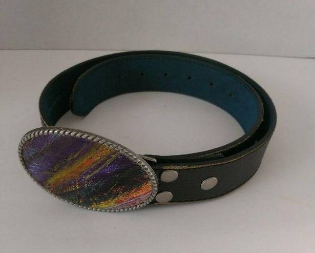 Vera Pelle Buckle Italia Genuine Leather  Belt Small 30-32”