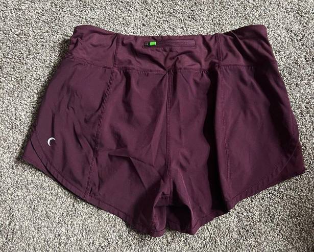 Zyia  Shorts Running Athletic Built In Brief small burgundy