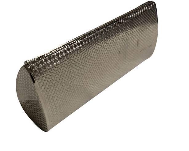 Krass&co Simon Straw Bags  Metal Clutch with Mirror