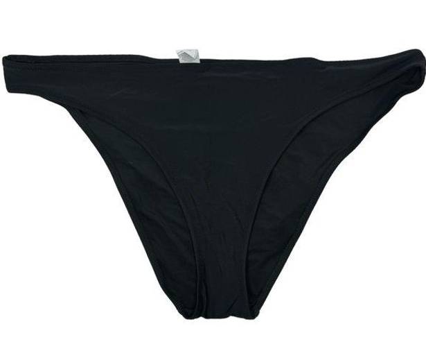 Aerie Size XXL Real Good Cheeky Bikini Bottom In Black Low Cut Beach NEW