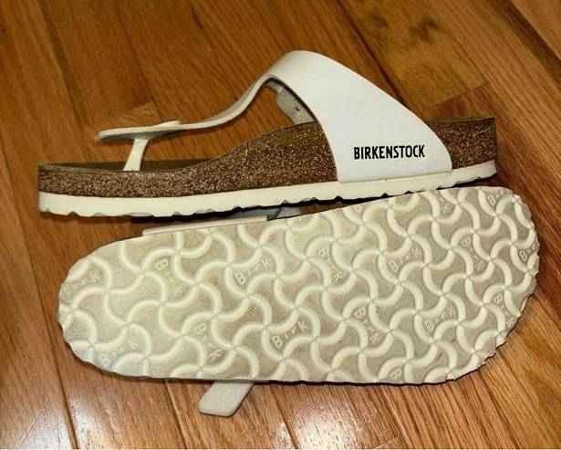 Birkenstock White  Gizeh Sandal