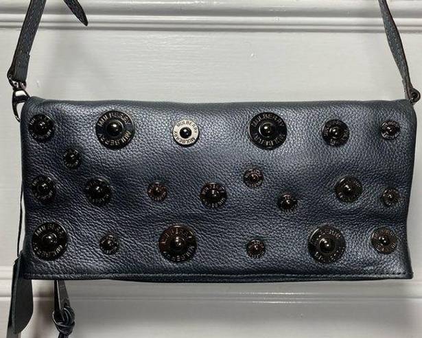 Mulberry  | NWT Studded Darwin Leather Folding Crossbody Clutch Bag