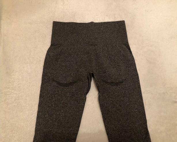 Charcoal Contour Gym Leggings Gray