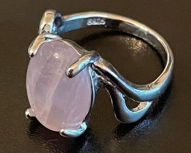 Amethyst Pink  S925 silver ring size 7