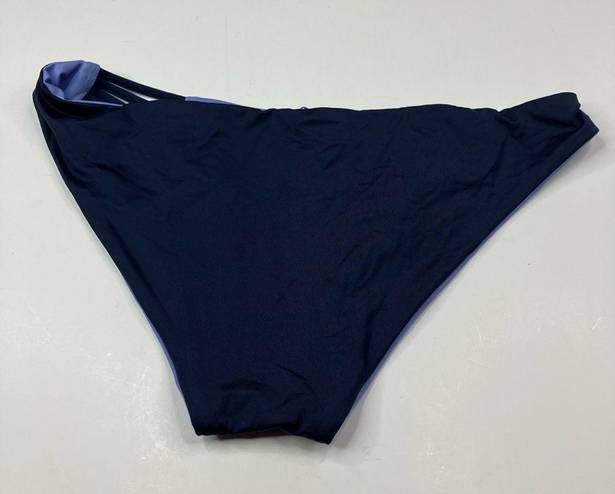 Patagonia  | Seaglass Bay Reversible Bikini Bottoms Navy Purple LARGE