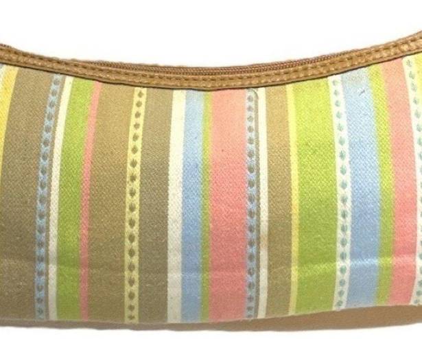 Relic Vintage  90s Y2K Striped Mini Baguette Bag stripes pastel purse