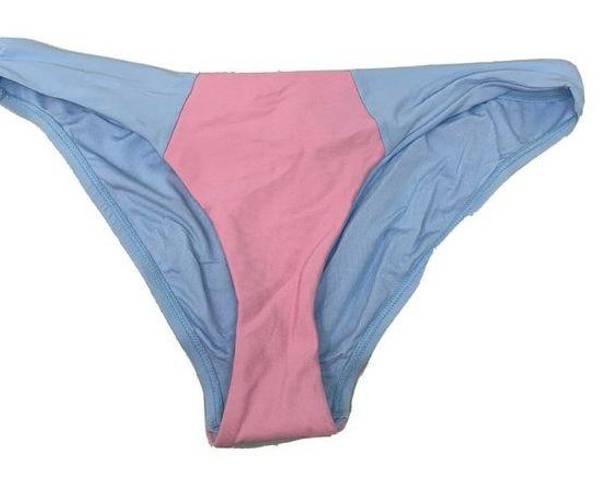 PilyQ  Multicolor Pebble Blue Pink Color Block Full Swim Bottom