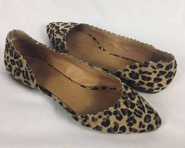 Jack Rogers  | flats cheetah print pointy toe 7.5