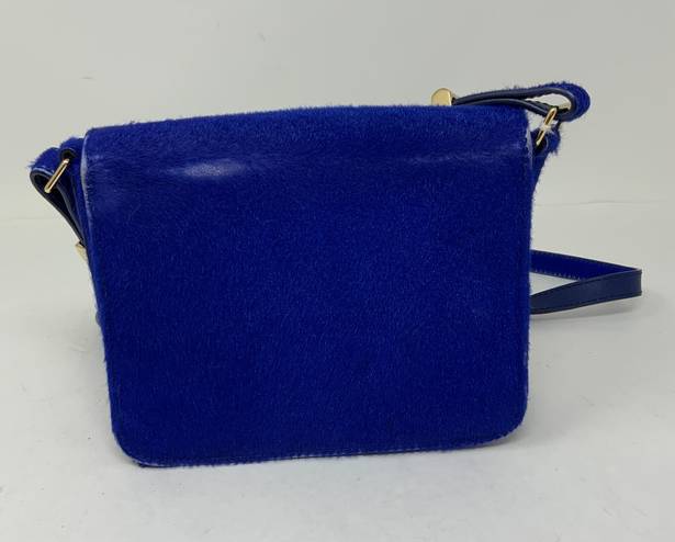 Jason Wu  Diane Genuine Calf Hair Fur Dyed Blue Crossbody Shoulder Mini Purse Bag