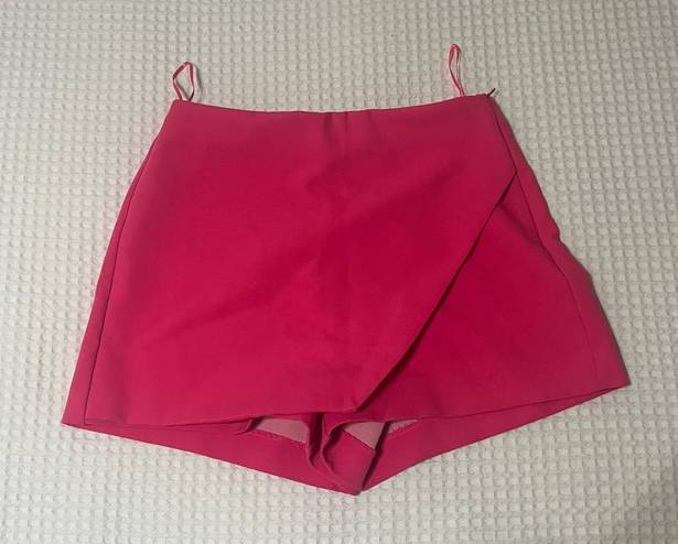 ZARA Hot Pink Asymmetric Skirt