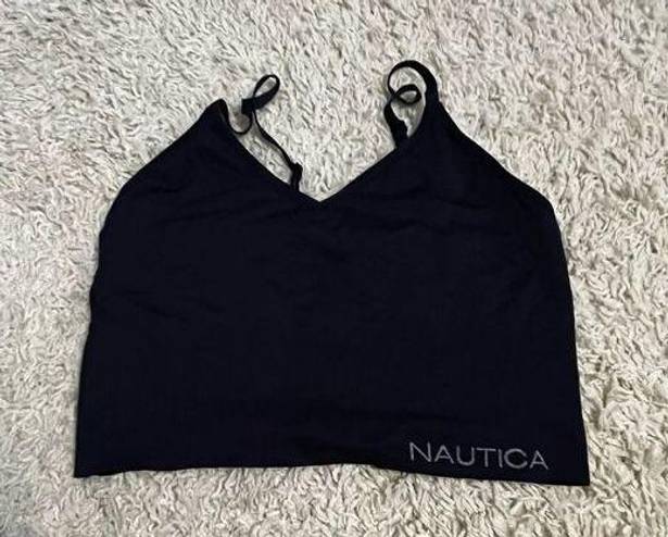 Nautica  navy blue seamless bra size medium