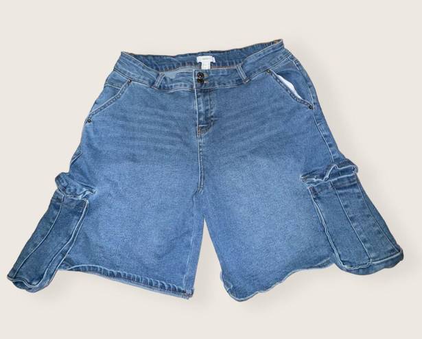 Forever 21 jean Cargo Shorts