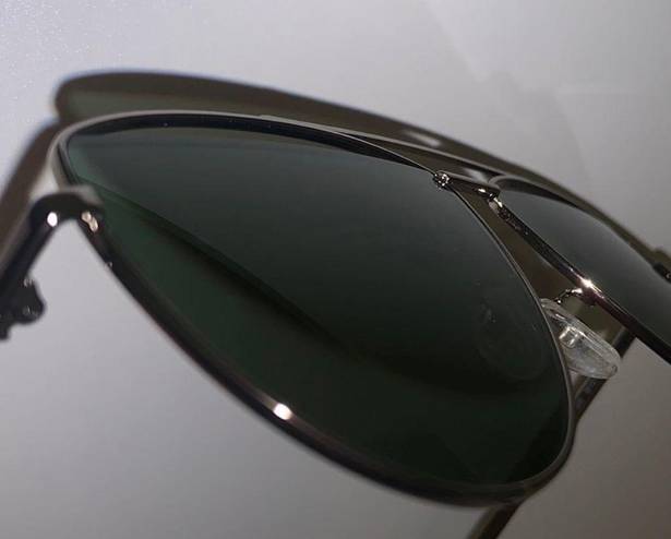 Alexander McQueen  Silver Aviator Sunglasses