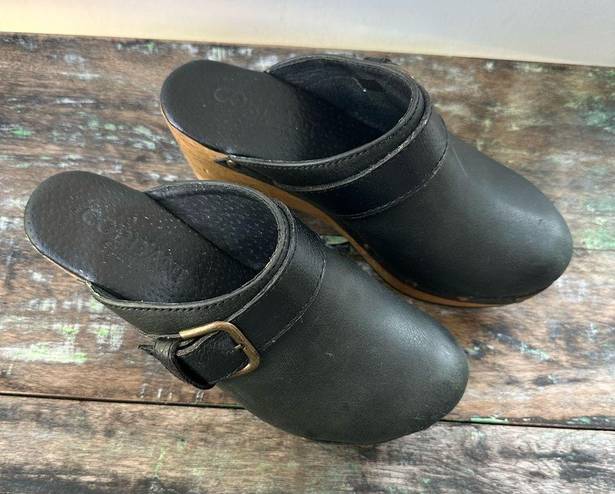 Buckle Black Cordani Zader Mule Clogs  Leather Size 36