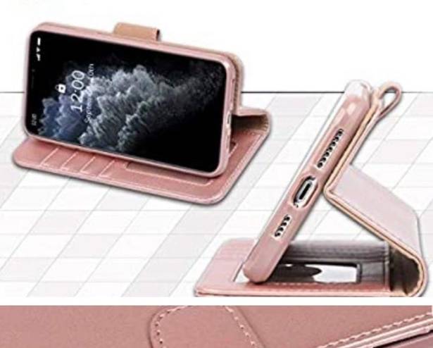 Arae iPhone 11 Rosegold wallet Case NIP