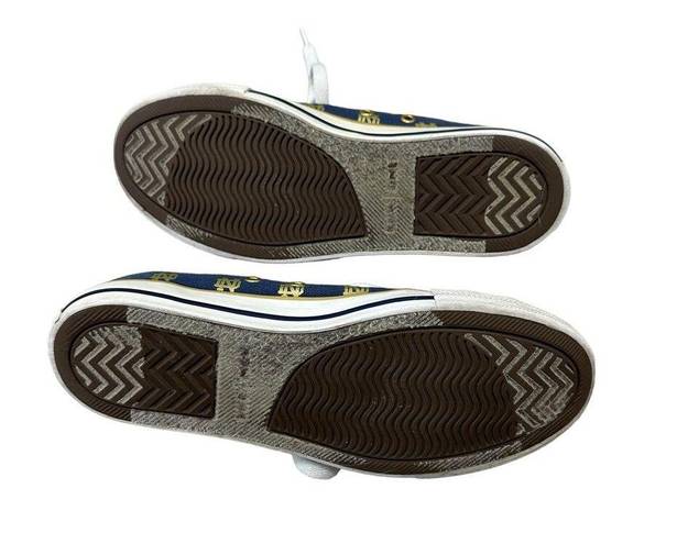 The Row  One Notre Dame Blue Gold Sneakers Unisex Men's 6 Women's 7.5