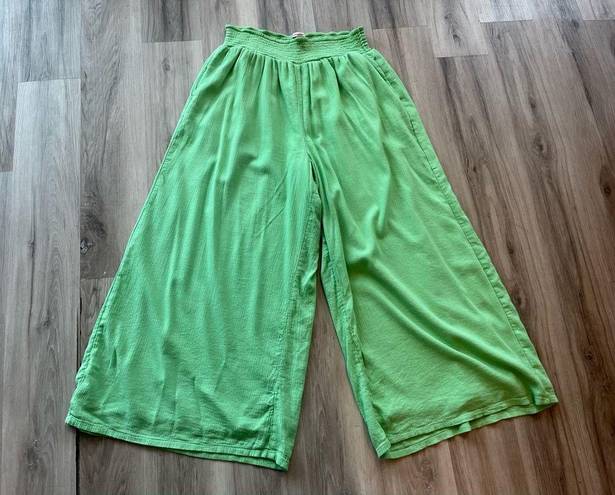 American Eagle  XL Green Wide Leg Pants