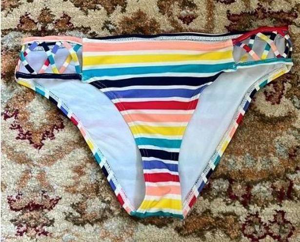 Urban Outfitters  Out From Under Rainbow Stripe Bikini Bottom M