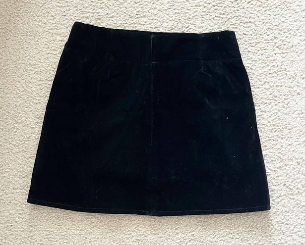 velvet skirt Black