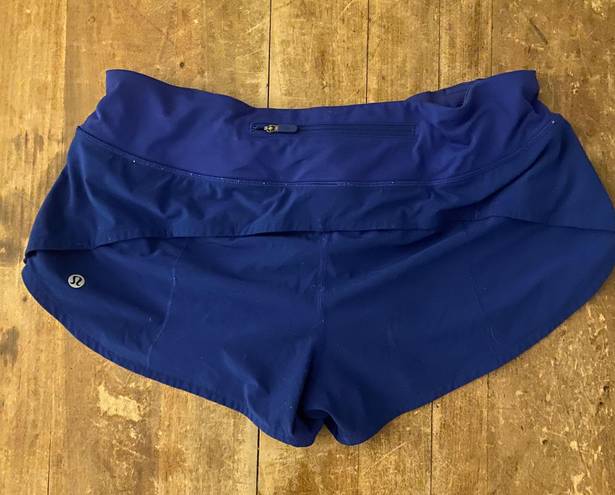 Lululemon Blue Speed Up Shorts