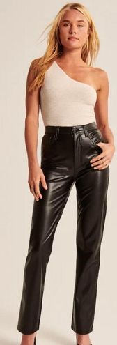 7 For All Mankind Faux Leather Straight Leg Pants