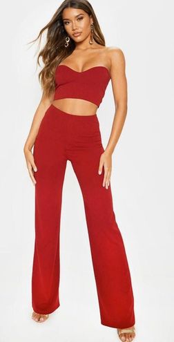 Pretty Little Thing Crop Top And Pant Set