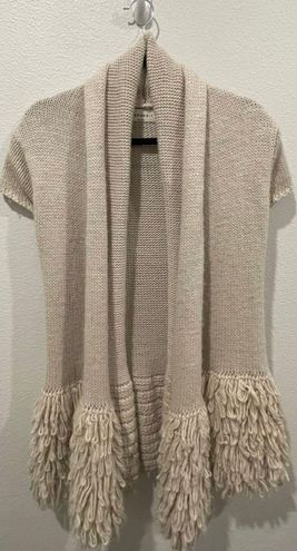 ZARA  Beige Knit Wool Cardigan 
