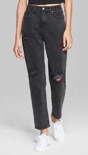 Wild Fable High Rise Distressed Mom Jeans