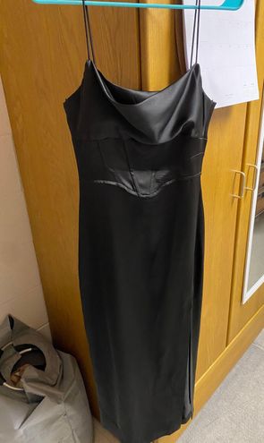 ZARA Satin Maxi Dress Black Size XS - $24 (65% Off Retail) - From Lily