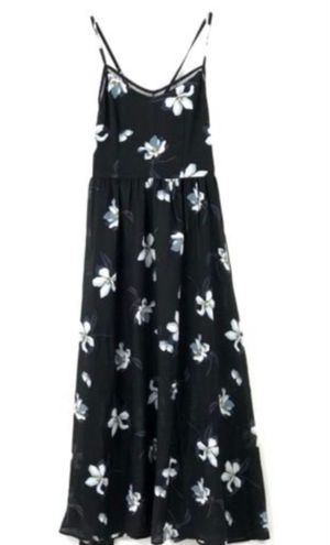 Noctflos Floral Black Maxi Dress