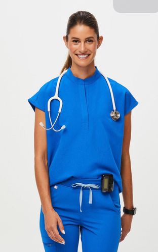 FIGS Rafaela Oversized Scrub Top Blue Size XS - $25 (34% Off Retail ...