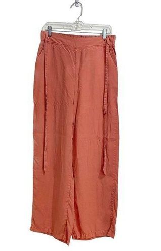 Thread and Supply  Pink Wide Leg High Rise Lyocell Pants Sz L