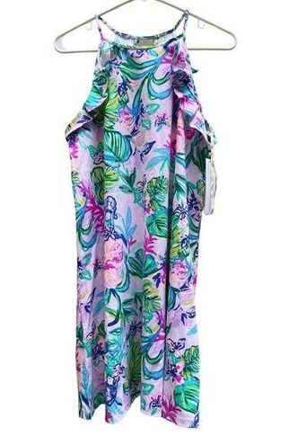 Lilly Pulitzer Billie Dress Mermaid in the Shade Print Ruffle Cotton ...
