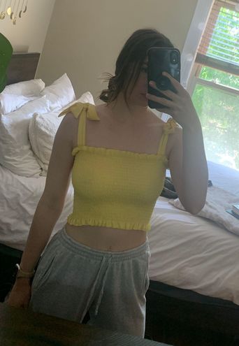 Boutique Yellow Tank Top