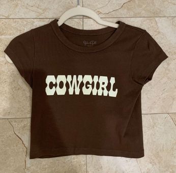 Brandy Melville Cowgirl Shirt Brown 30 42 Off Retail From Ashley