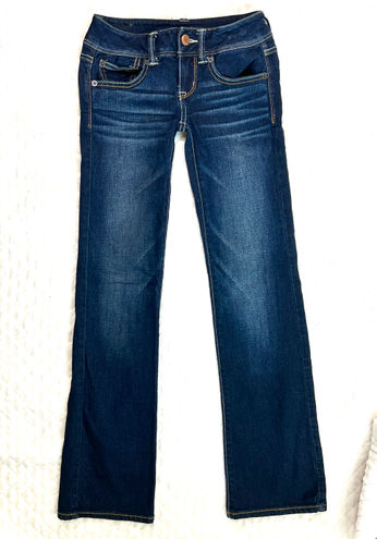 American Eagle  Jeans size 00 Womens Slim Boot cut Stretch Low Rise Denim Blue