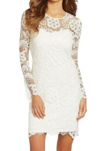 Gianni Bini Crochet Overlay Daphne Long Sleeve Dress Size 12 - $81 ...