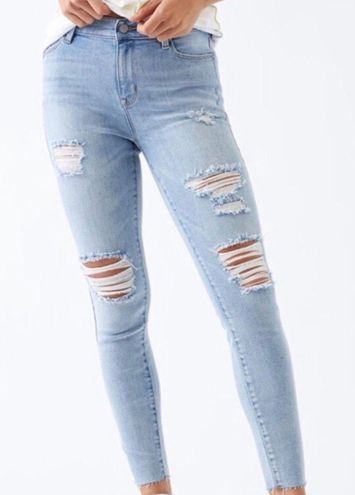 PacSun 𝅺 Super Stretch Distressed Skinny Jeans