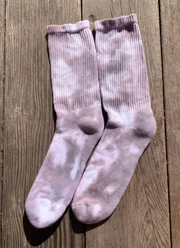 Gray Tie Dye Socks