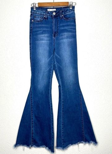 Ymi Gigi Fit High Rise Flare Bell Bottom Blue Denim Jeans size 25 - $6 ...