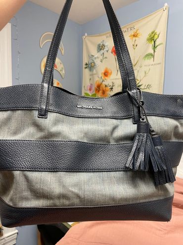 michael kors denim tote