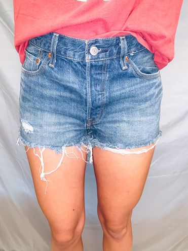 Levi’s Ripped Jean Shorts