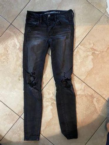 American Eagle Outfitters Ripped Black Jeans