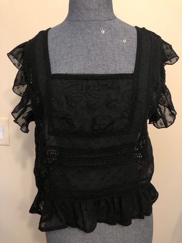 Forever 21 Black Lace Top