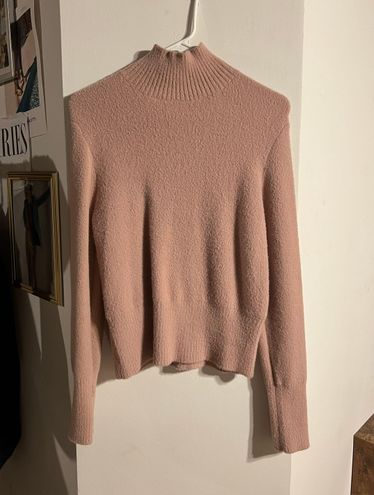 blush pink turtleneck