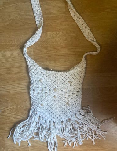 Handmade Crochet Fringe Purse