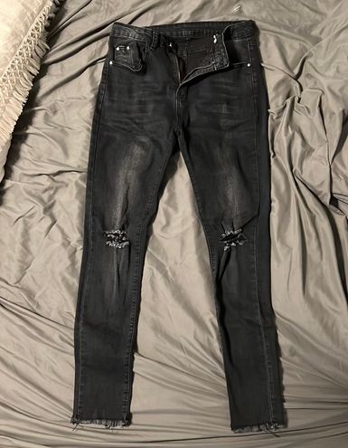 SheIn Black Ripped Jeans